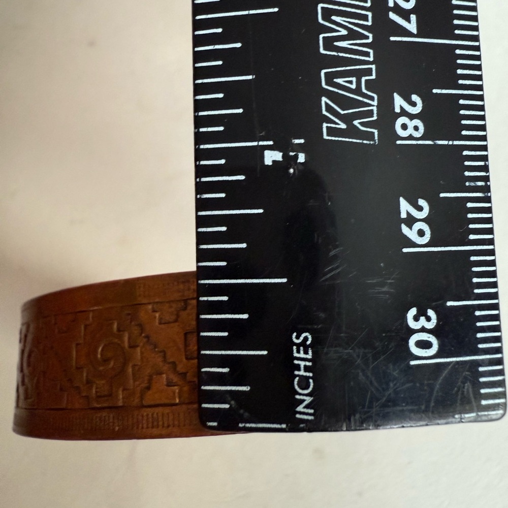 Vintage Copper Patterned Bracelet - image 6